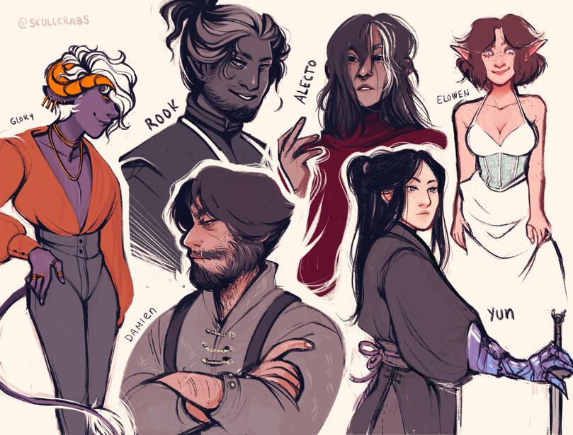 DnD Character Sketch Page